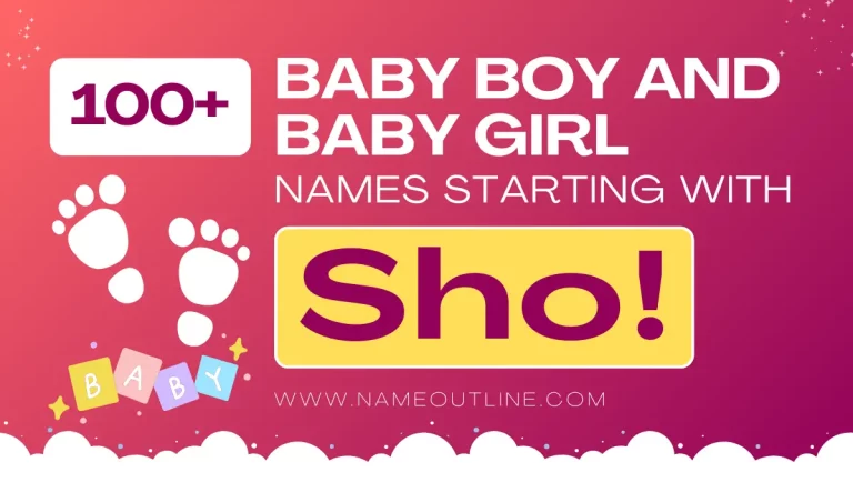 100+ Baby Boy And Baby Girl Names Starting With Sho