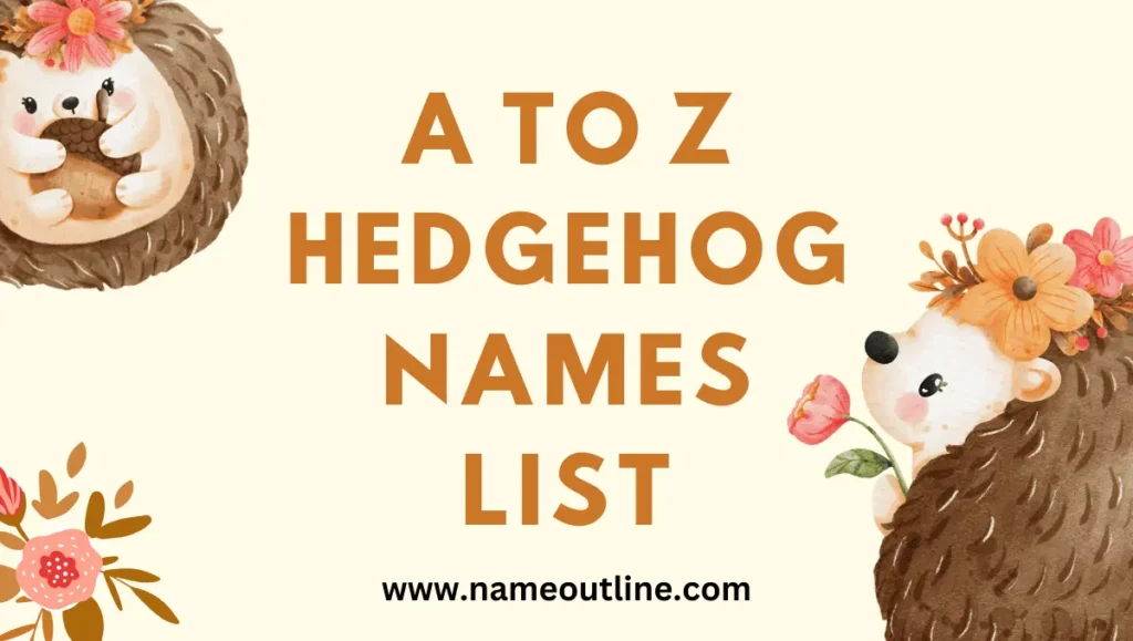 A to Z Hedgehog Names List
