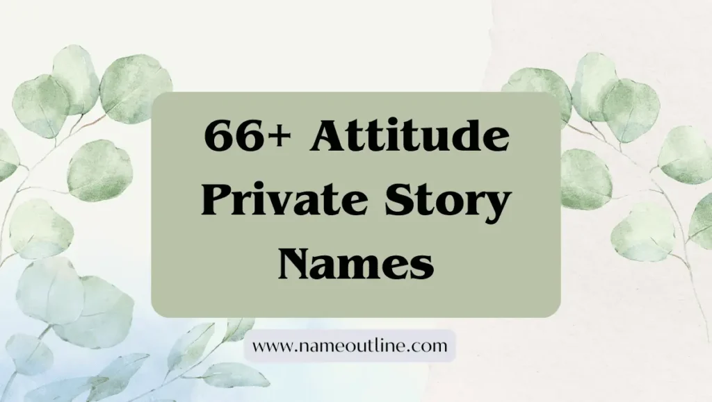 Attitude Private Story Names