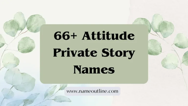 66+ Attitude Private Story Names That Define Your Style