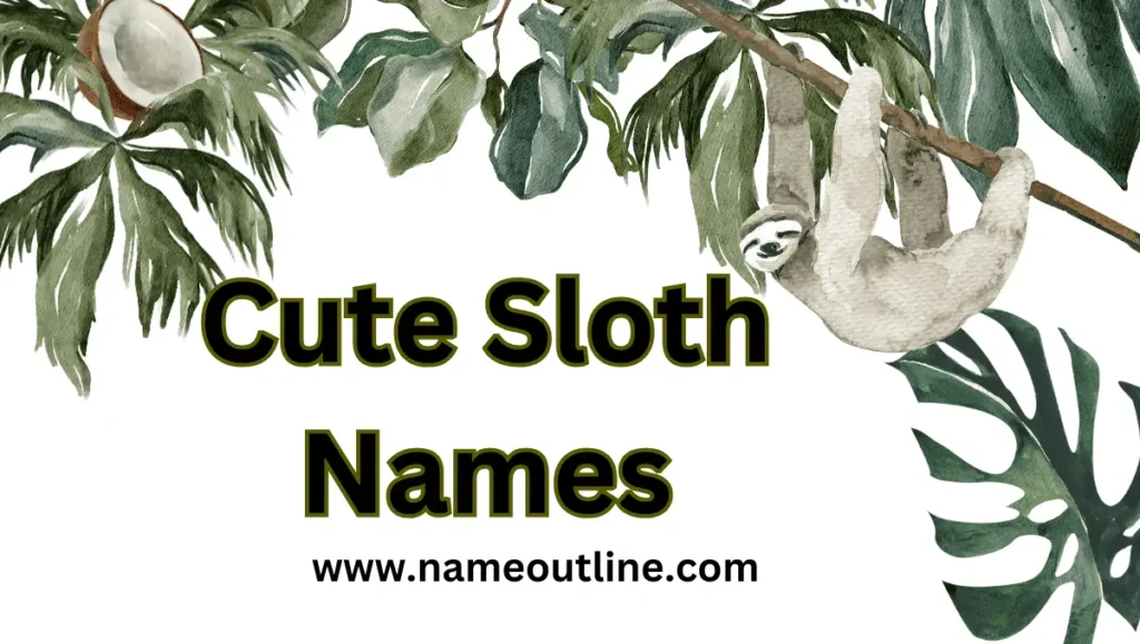 Cute Sloth Names
