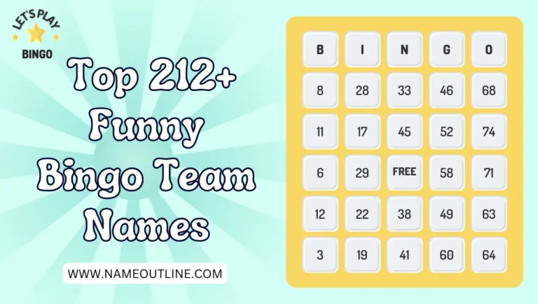  Top 212+ Funny Bingo Team Names
