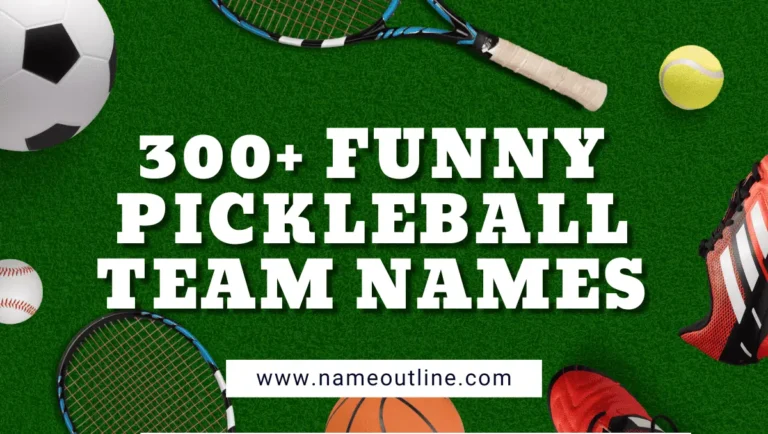 300 Funny Pickleball Team Names