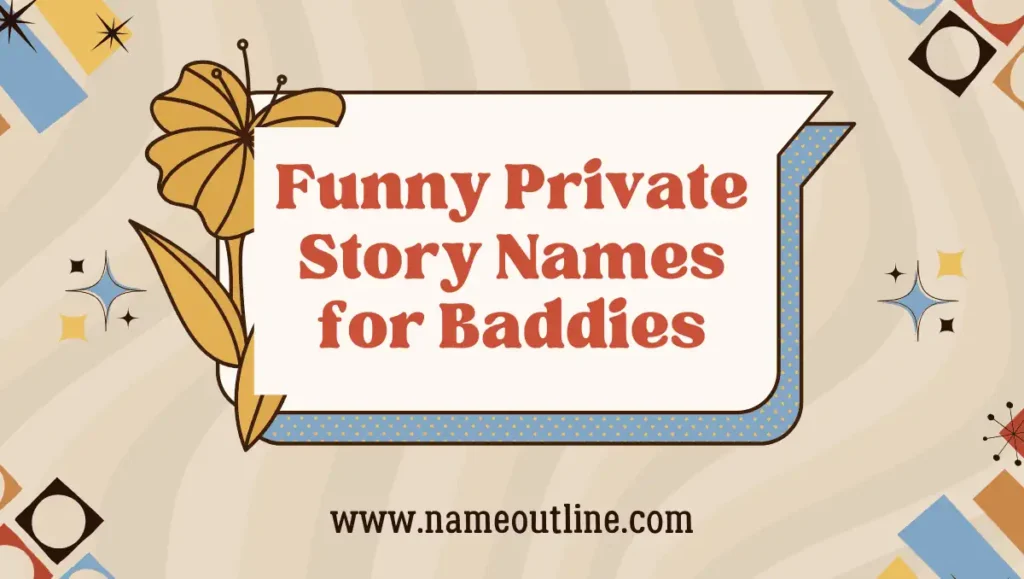 Funny Private Story Names for Baddies
