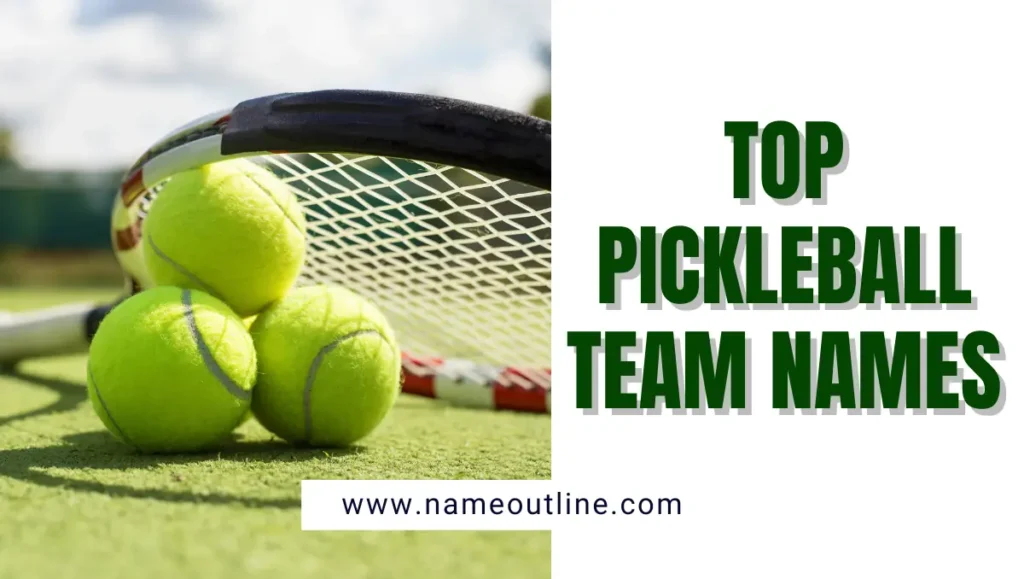 Top Pickleball Team Names